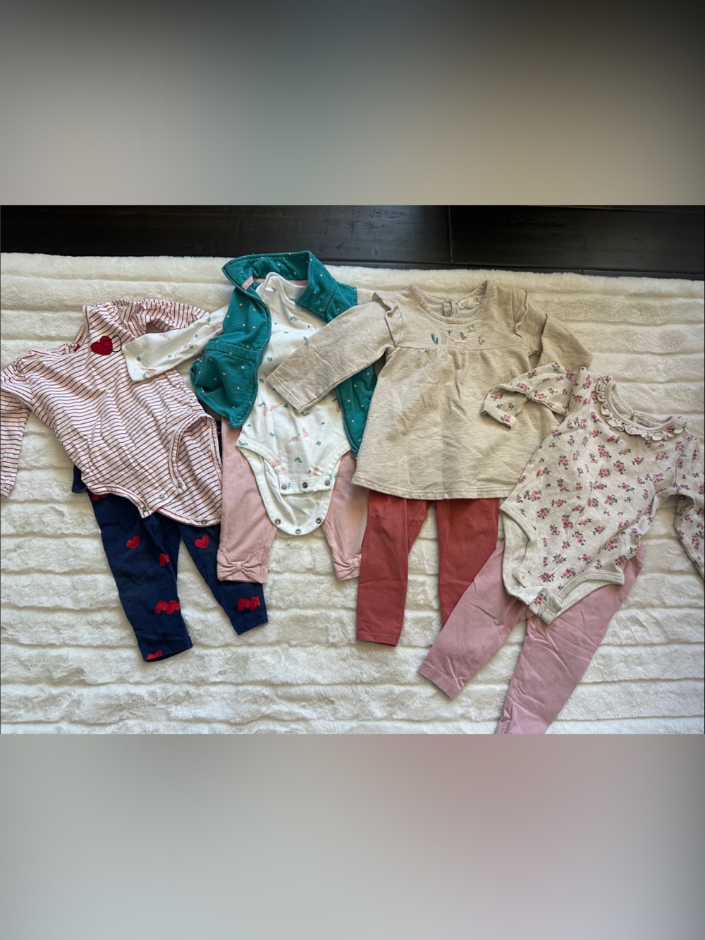 Carter's Baby Girls Mix & Match Set - Pink, Coral, Teal, Navy, Cream